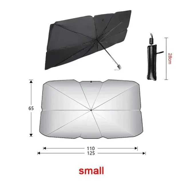 Stay Cool This Summer with Our Hilariously Effective Car Sunshade Umbrella - Your Windshield's Best Friend!