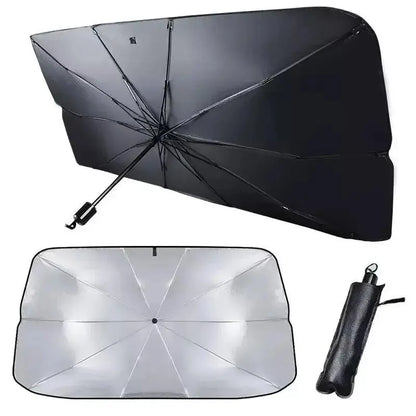 Stay Cool This Summer with Our Hilariously Effective Car Sunshade Umbrella - Your Windshield's Best Friend!
